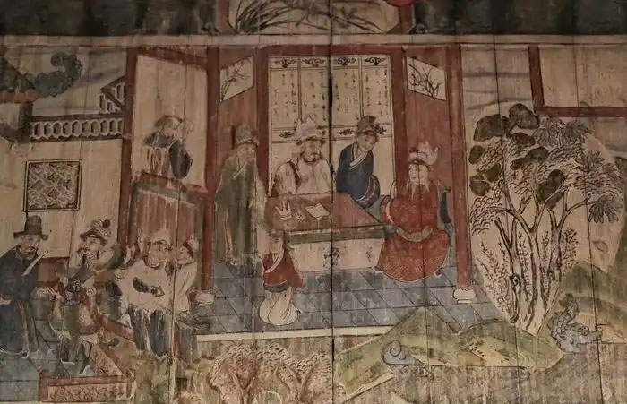 永嘉荆州、绿幛太阴宫壁画